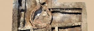 Site archéologique d'Ulpiana, Kosovo : four romain. Fouilles sous la (...)